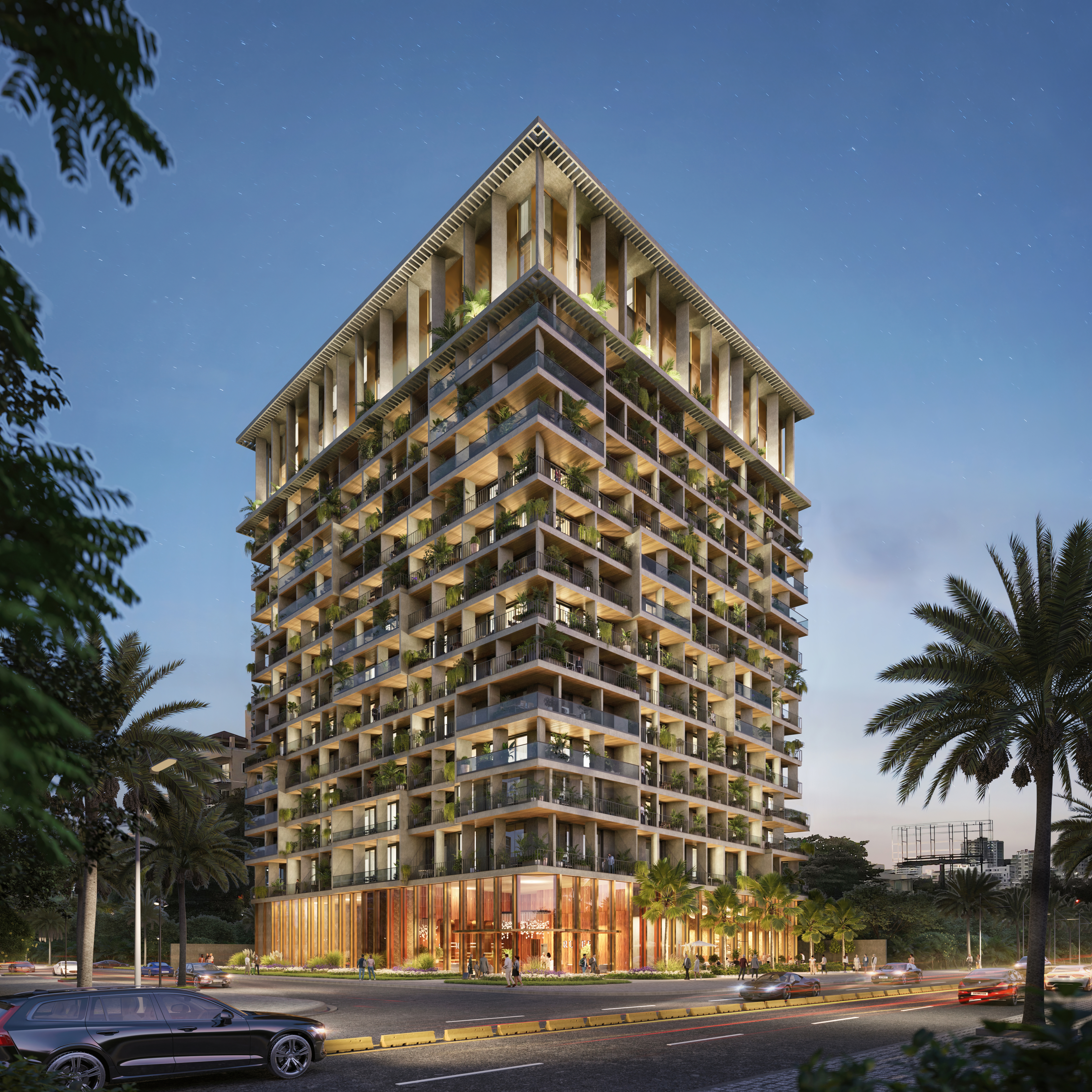 Fachada Jardines Bellas Artes